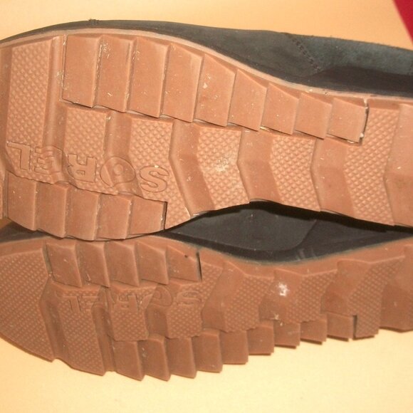 Sorel Black Suede & Leather Evie Waterproof Pull-On Boots 9.5M - Picture 5 of 8